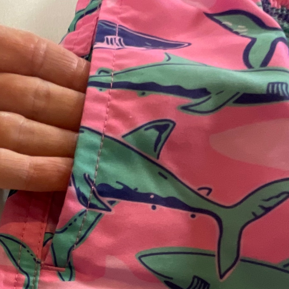 Maamgic Boys Pink Shark Swimming Trunks Size 14-16 - Picture 6 of 10